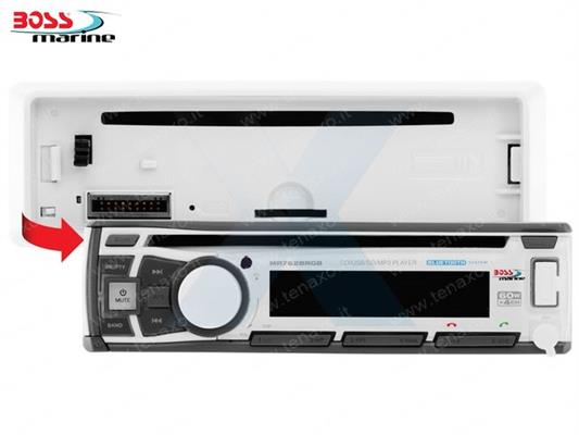 Stereo CD marino 60Wx4 canali - FM/AM con RDS - USB, AUX ed SD card