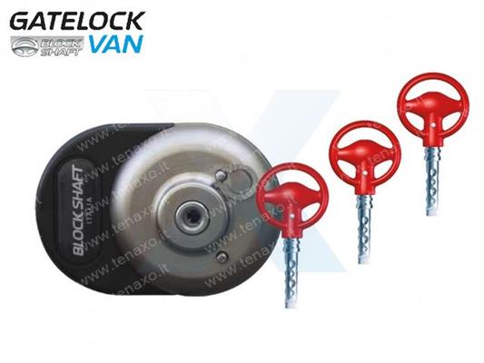 BLOCKSHAFT Gatelock XVan Serie 2 - 1 Lucchetto + 3 Chiavi