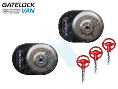 BLOCKSHAFT Gatelock XVan Serie 2 - 2 Lucchetti + 3 Chiavi