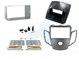 KIT PER SISTEMA DOPPIO DIN FORD FIESTA'08 TITANIO + CUPOL. GRIGIO