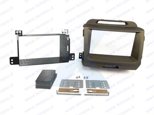 KIT PER SISTEMA DOPPIO DIN KIA SPORTAGE '10> - Grigio Metal