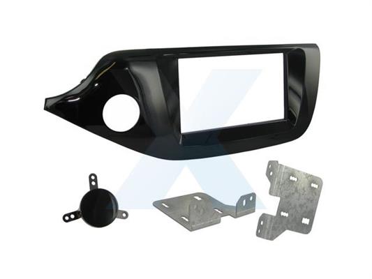 KIT PER SISTEMA DOPPIO DIN KIA CEED '12> - NERO LUCIDO