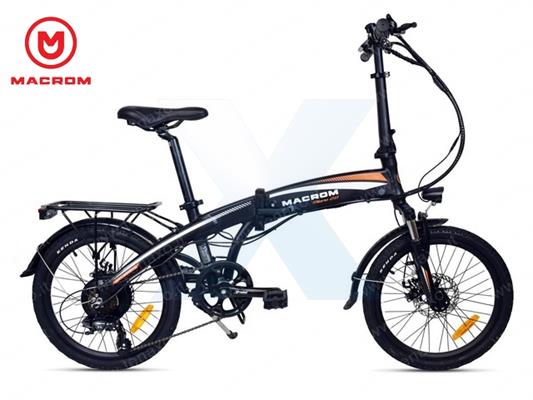 MACROM - E-BIKE MILANO 2.0 - 20 PIEGHEVOLE - COLORE NERO