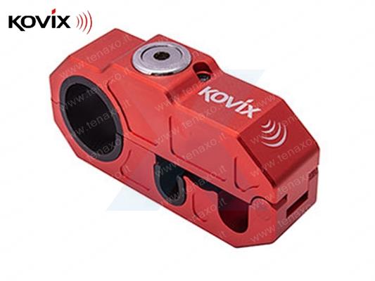 KOVIX- BLOCCO LEVA DEL FRENO CON ALLARME DA 120DB - ROSSO