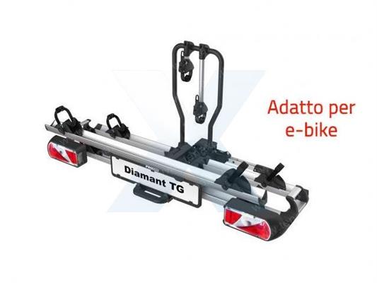 PORTABICI PIEGHEVOLE IN ACCIAIO E ALLUMINIO - CARICO MAX 60kg