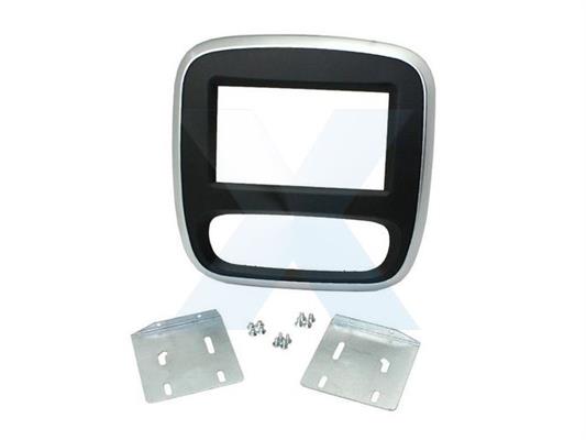 KIT PER SISTEMA DOPPIO DIN OPEL VIVARO 2014 - NERO E SILVER