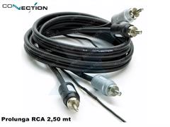 CONNECTION - PROLUNGA RCA STEREO 250cm CON CAVO REMOTE