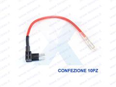 CONF. 10PZ PORTAFUSIBILE A LAMA MOD.MICRO 2 - CON PRESA DI CORRENTE