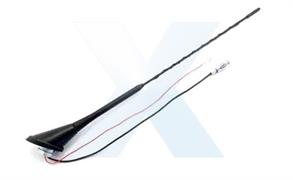 ANTENNA TETTO ATTACO 19mm - ASTA cm40 INC. 60° - AMPLIF.- DIN