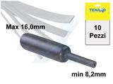 GUAINA TERMORESTRINGENTE Ø Max 16,0 - min. 8,2mm - NERA - 10pz 1mt