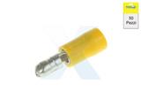 TERMINALE BULLET MASCHIO PASSO 5 - PREISOLATO GIALLO - CF 50pz