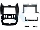 KIT PER SISTEMA DOPPIO DIN DACIA DUSTER - MARRONE SCURO LUCIDO