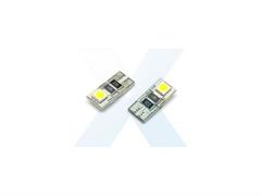 COPPIA DI LAMPADE LED - SMD T10 W5W NO ERROR CHECK - 2 LED