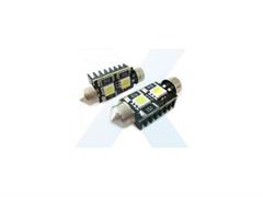 COPPIA DI LAMPADE LED - T11 CAN BUS 12V 39mm con dissipatore