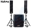 KIT DIFFUSORI 900W - UN SUBWOOFER E DUE SATELLITI E DUE TREPPIEDI