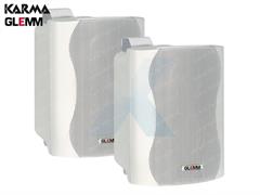 COPPIA BOX MULTIMPEDENZA - 8 Ohm 20W - COLORE BIANCO