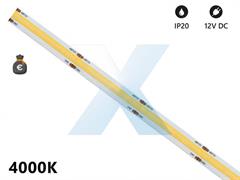 STRISCIA LED COB IP20 5m 4000K 12V 15W/m 1400lm/m