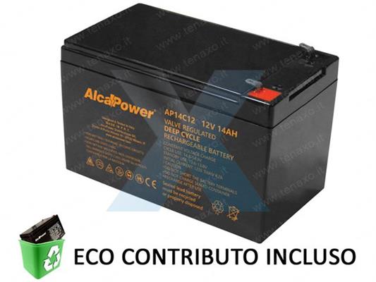 AP14C12 Batteria ricaricabile ermetica piombo ciclica 12V 14Ah