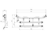 PORTABICI 2 POSTI EuroCarry per Fiat Ducato '06> - Carico Max 60 Kg