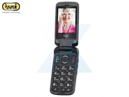 TELEFONO CELLULARE CON APERTURA A CONCHIGLIA FLEX 50 C - NERO