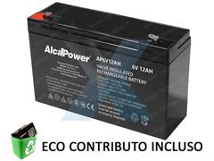 Batteria al piombo ricaricabile ermetica 6V 12Ah