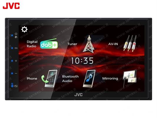 JVC - MONITOR 2DIN 6,4 - DAB+ RDS, FLAC CD-DVD-DiVx, BLUETOOTH